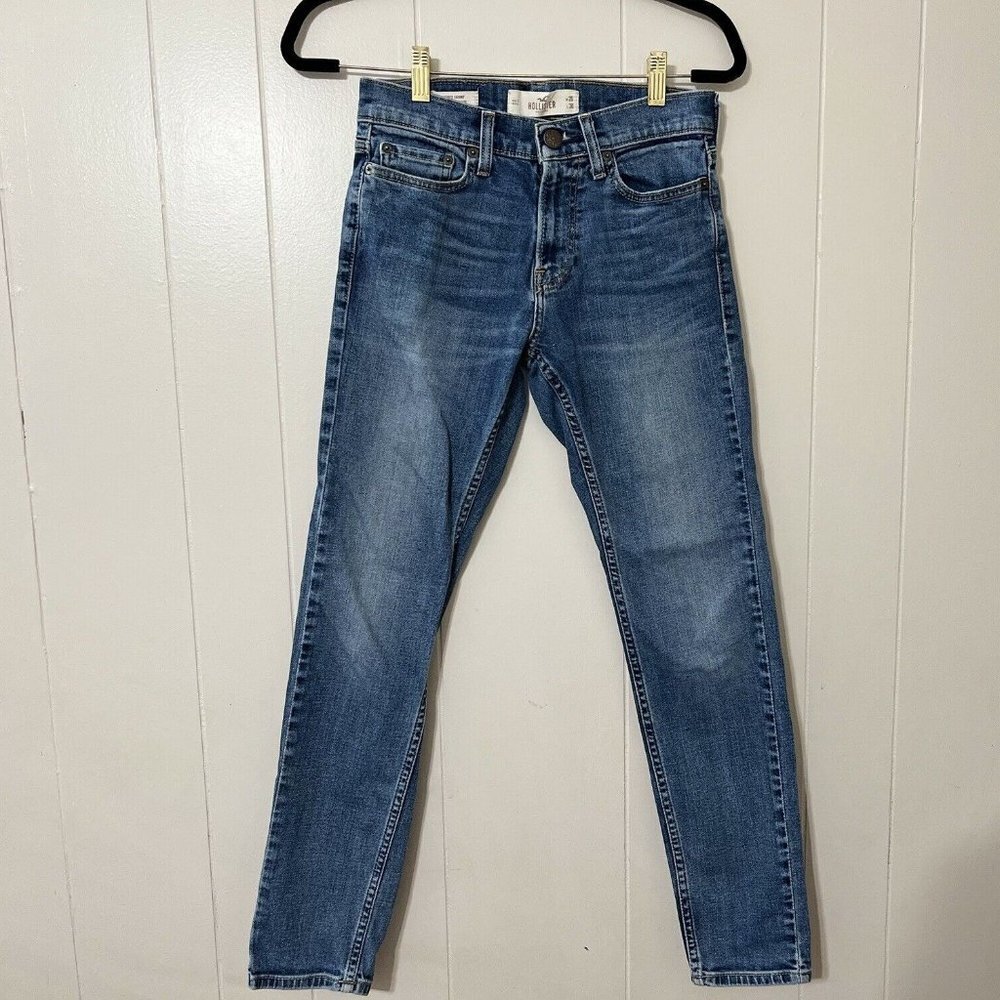 Hollister Epic Flex Skinny Jeans Men’s 26x30 Blue Stretch Denim Slim Fit